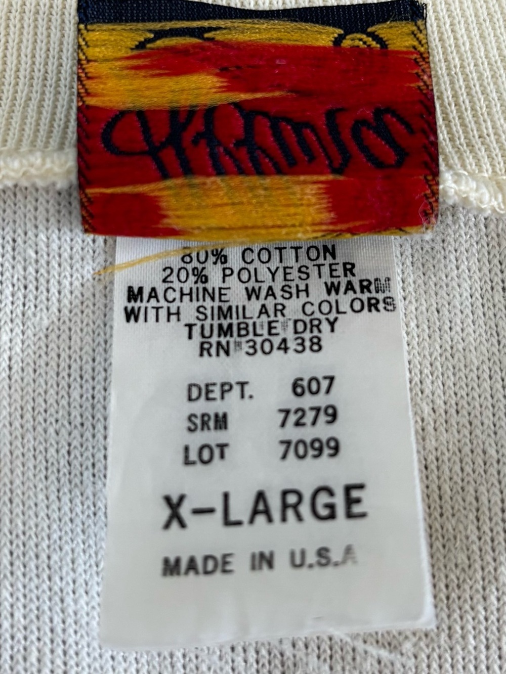 Vtg Allura L/S Crewneck Velour Shirt Womens XL Butter Yellow Made In USA Retro - Picture 5 of 8